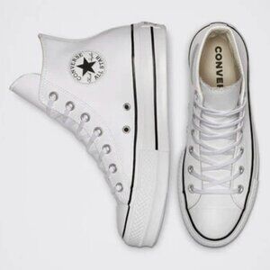 White Platform Converse